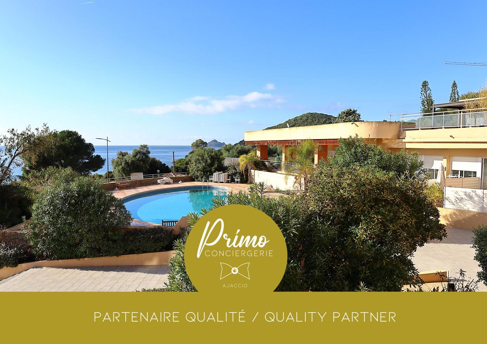Superbe T2 Vue Mer - Piscine & Plage A 100M Ajaccio  Exterior foto
